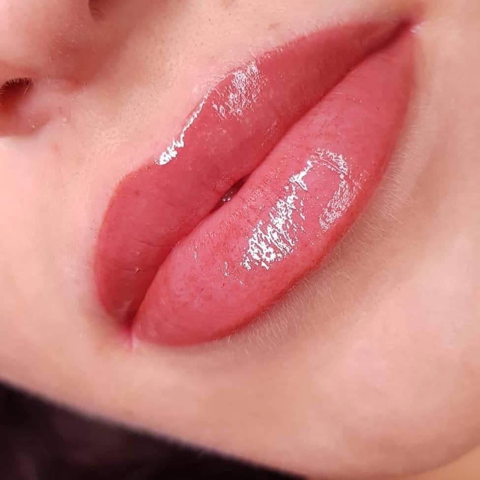 Lip blush result by Brows By Jo in Banbury