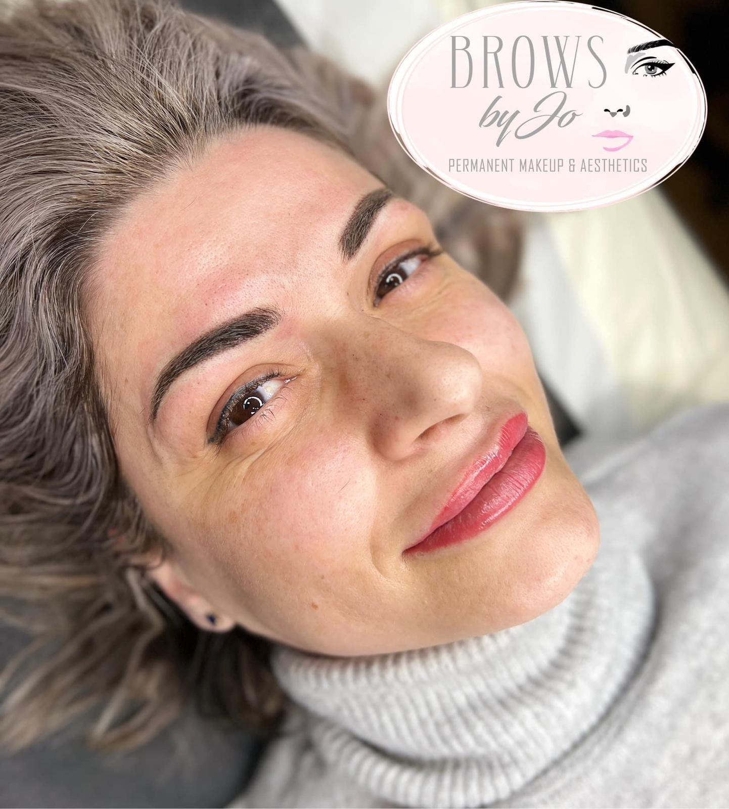 Lip blush result by Brows By Jo in Banbury