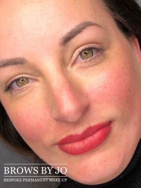 Lip blush result by Brows By Jo in Banbury